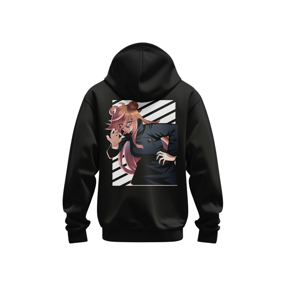 Hoodie gojo x renrize (black) - anime