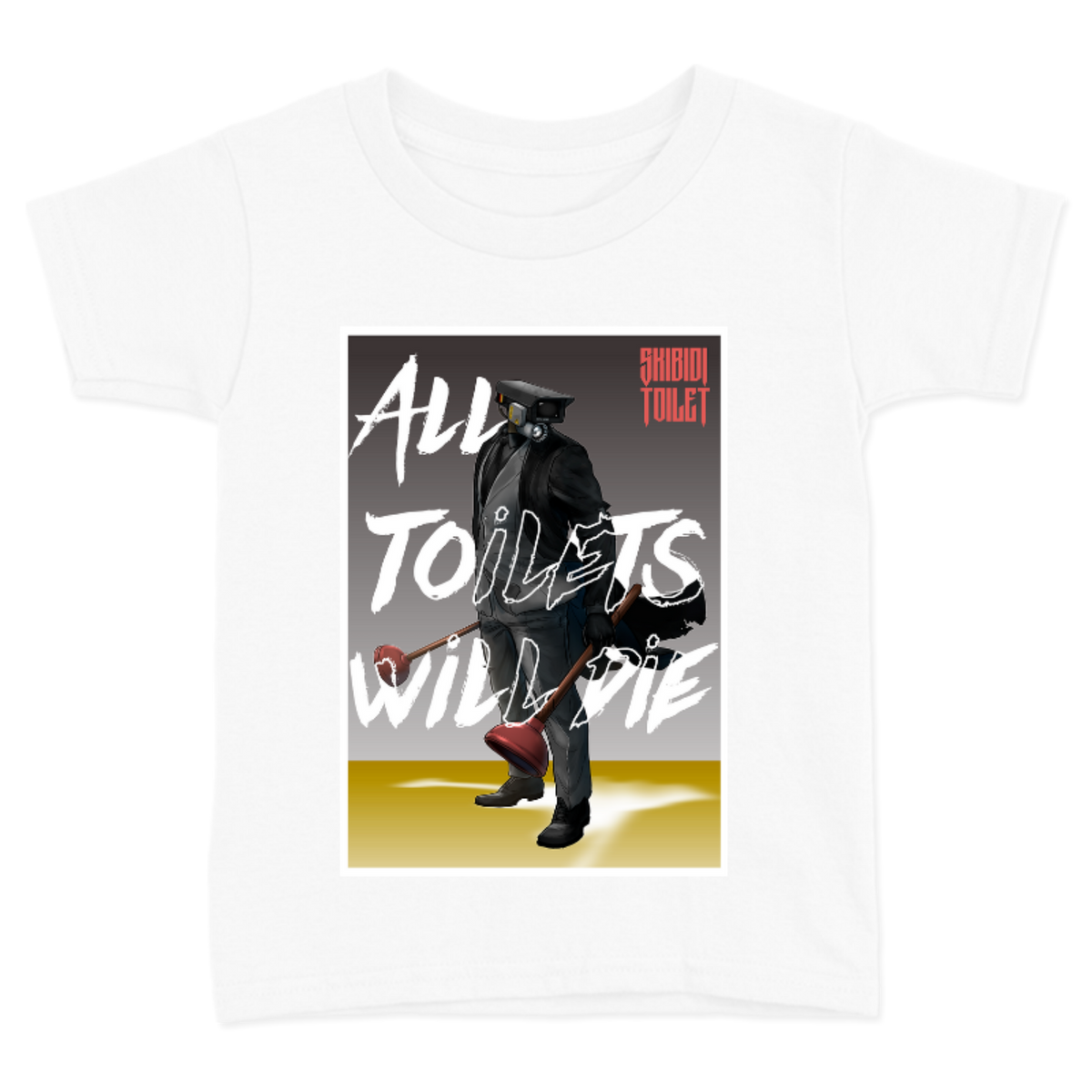 PLAYERA PARA NIÑOS UNISEX ALL TOILETS WILL DIE