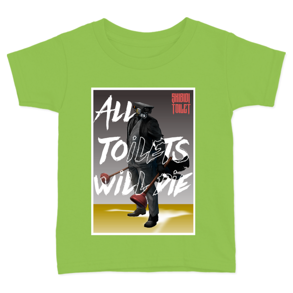 PLAYERA PARA NIÑOS UNISEX ALL TOILETS WILL DIE