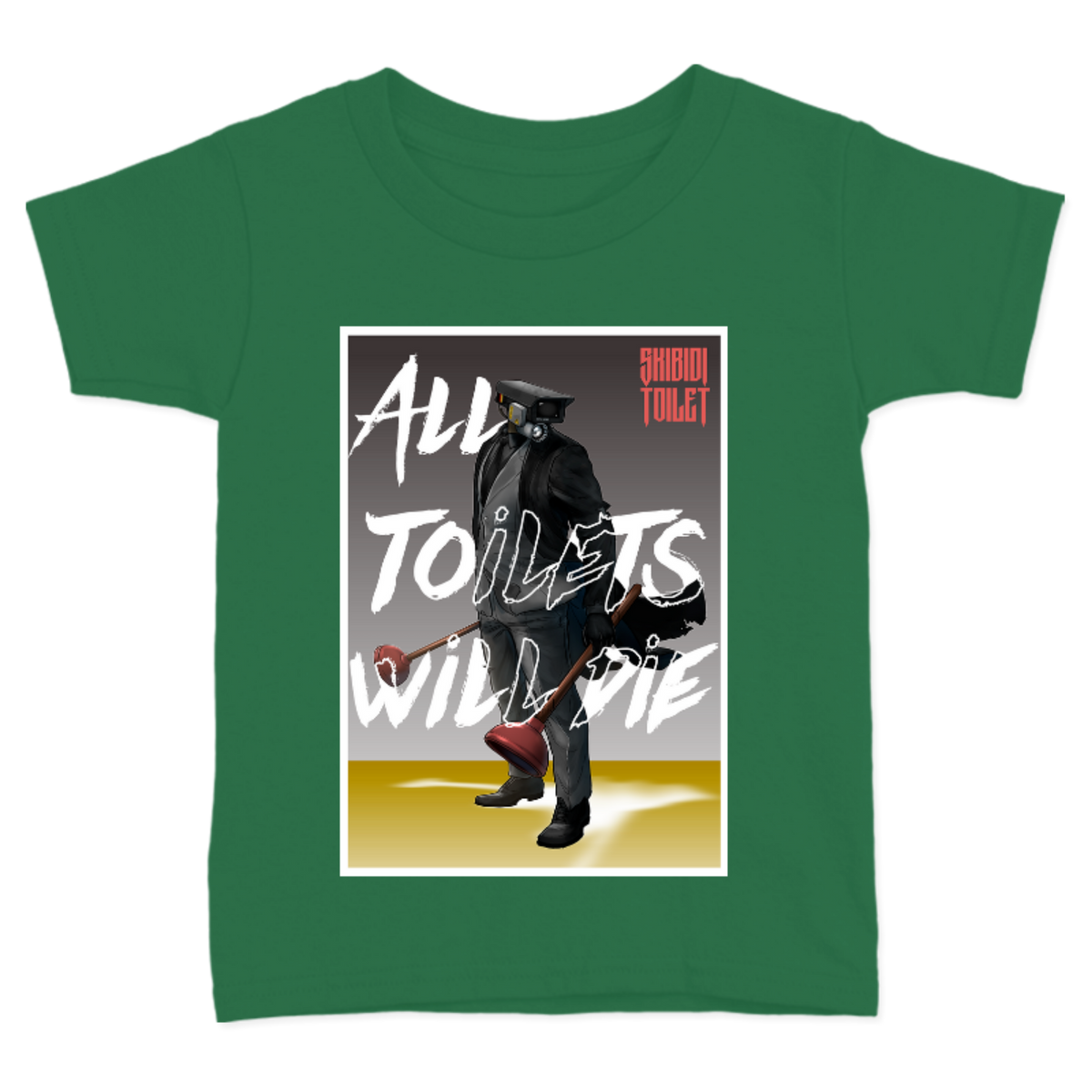 PLAYERA PARA NIÑOS UNISEX ALL TOILETS WILL DIE
