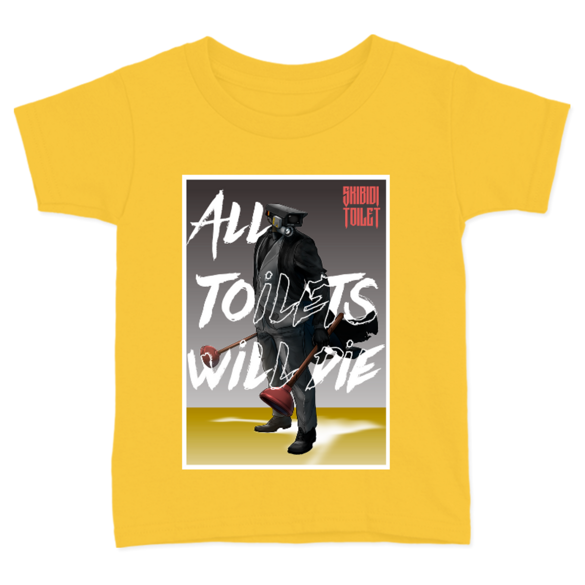 PLAYERA PARA NIÑOS UNISEX ALL TOILETS WILL DIE