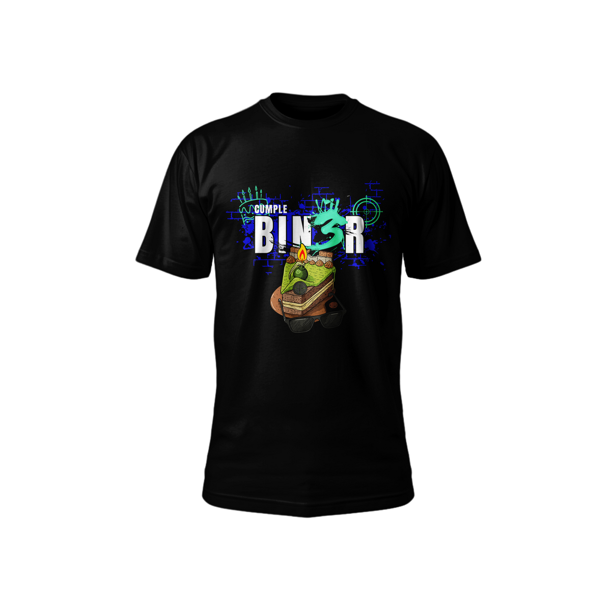 Playera Hombre Cumple Bin3r Negro