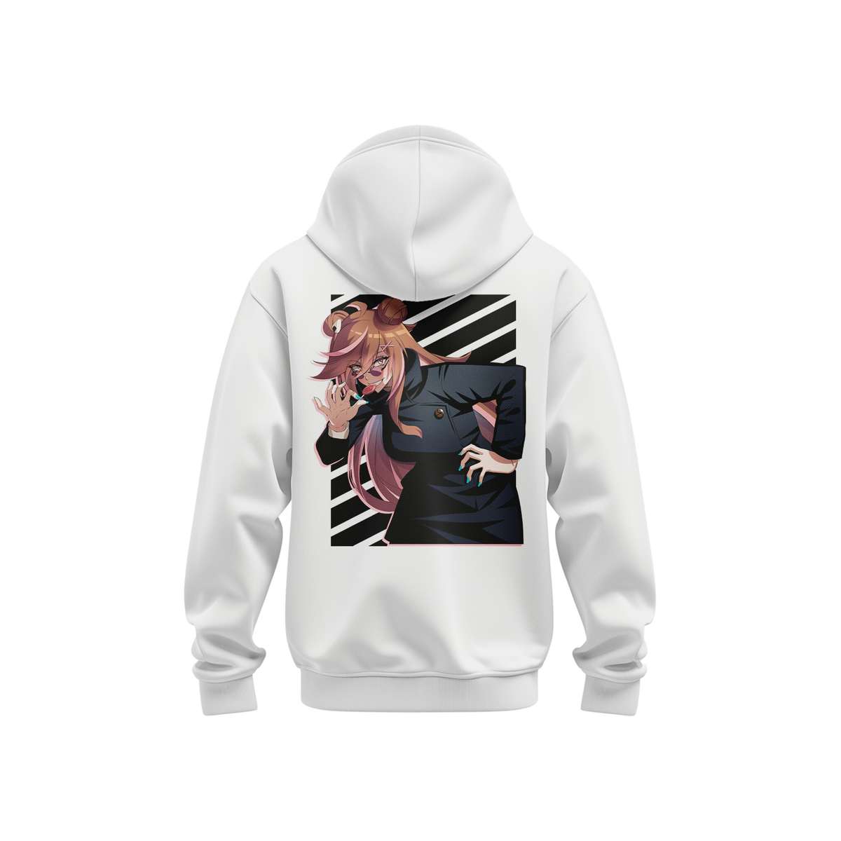 Hoodie gojo x renrize (white) - anime