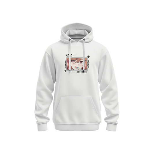 Hoodie renrize techwear (white) - anime
