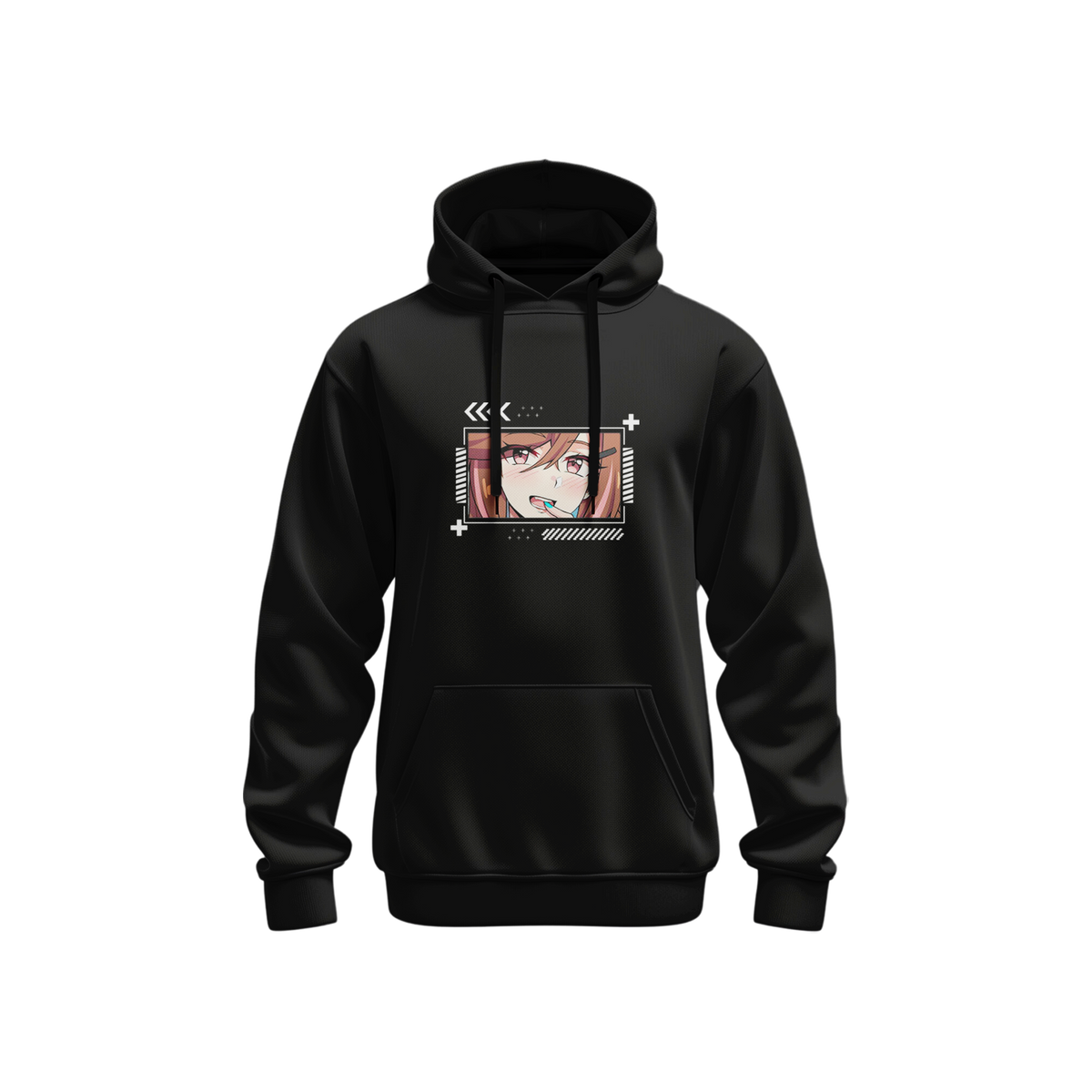 Hoodie renrize techwear (black) - anime