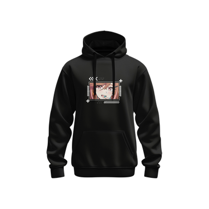 Hoodie renrize techwear (black) - anime
