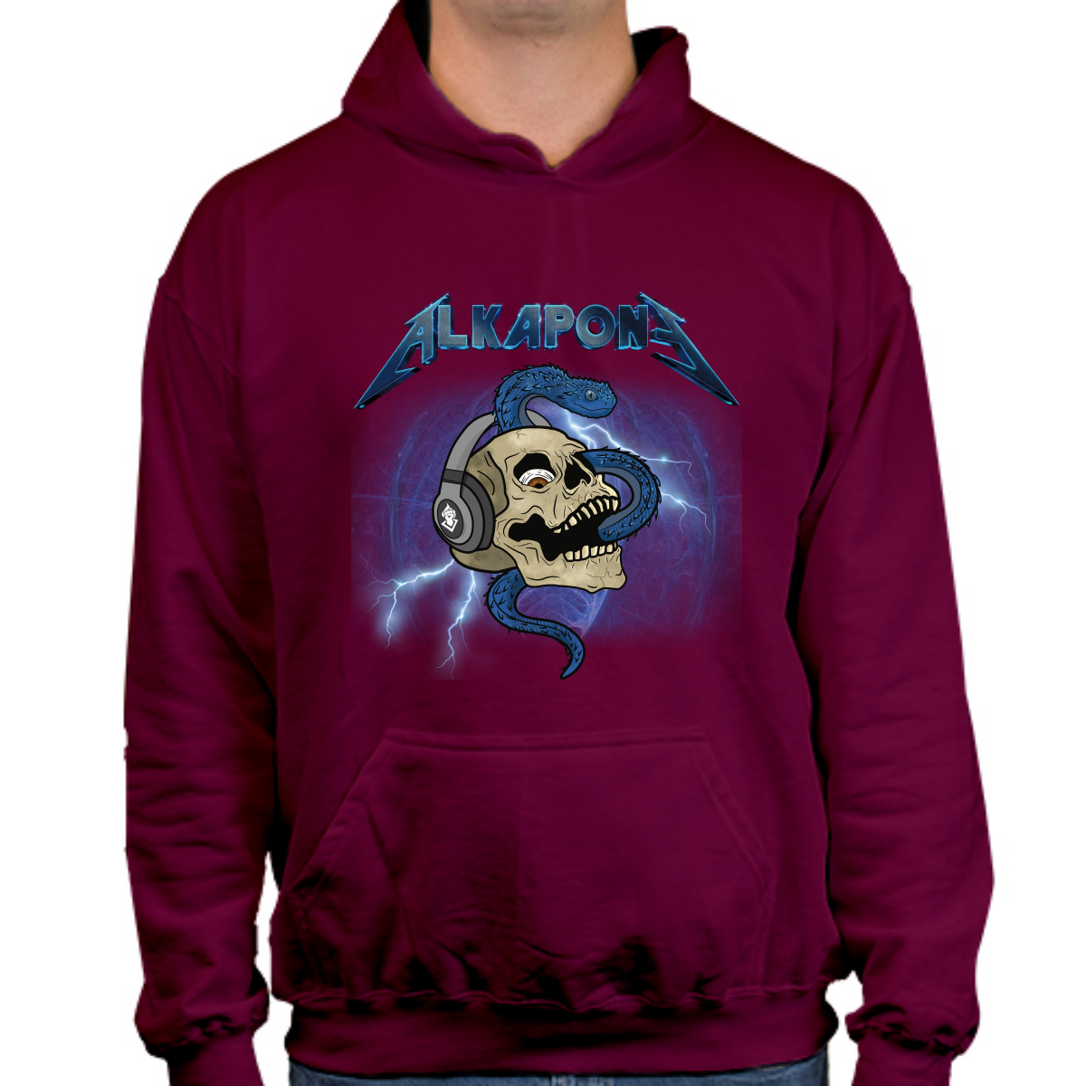 Metalica rayo con craneo Alkapone