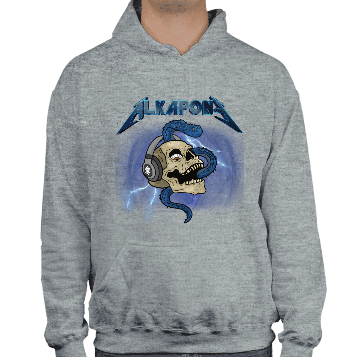 Metalica rayo con craneo Alkapone