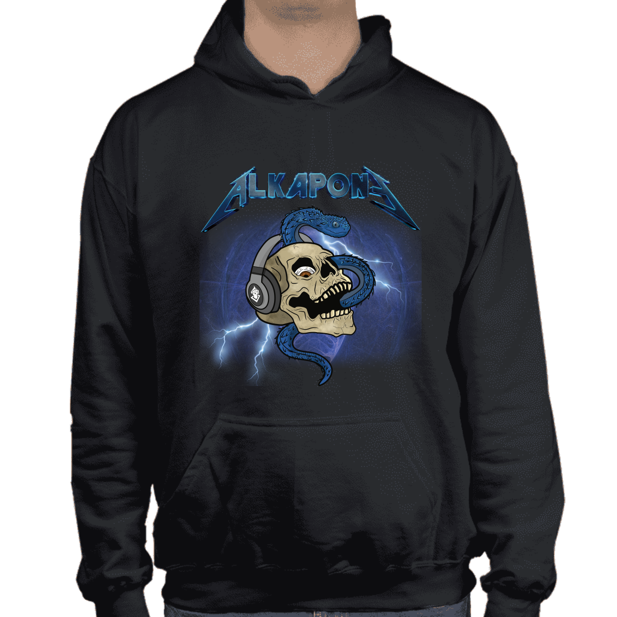 Metalica rayo con craneo Alkapone
