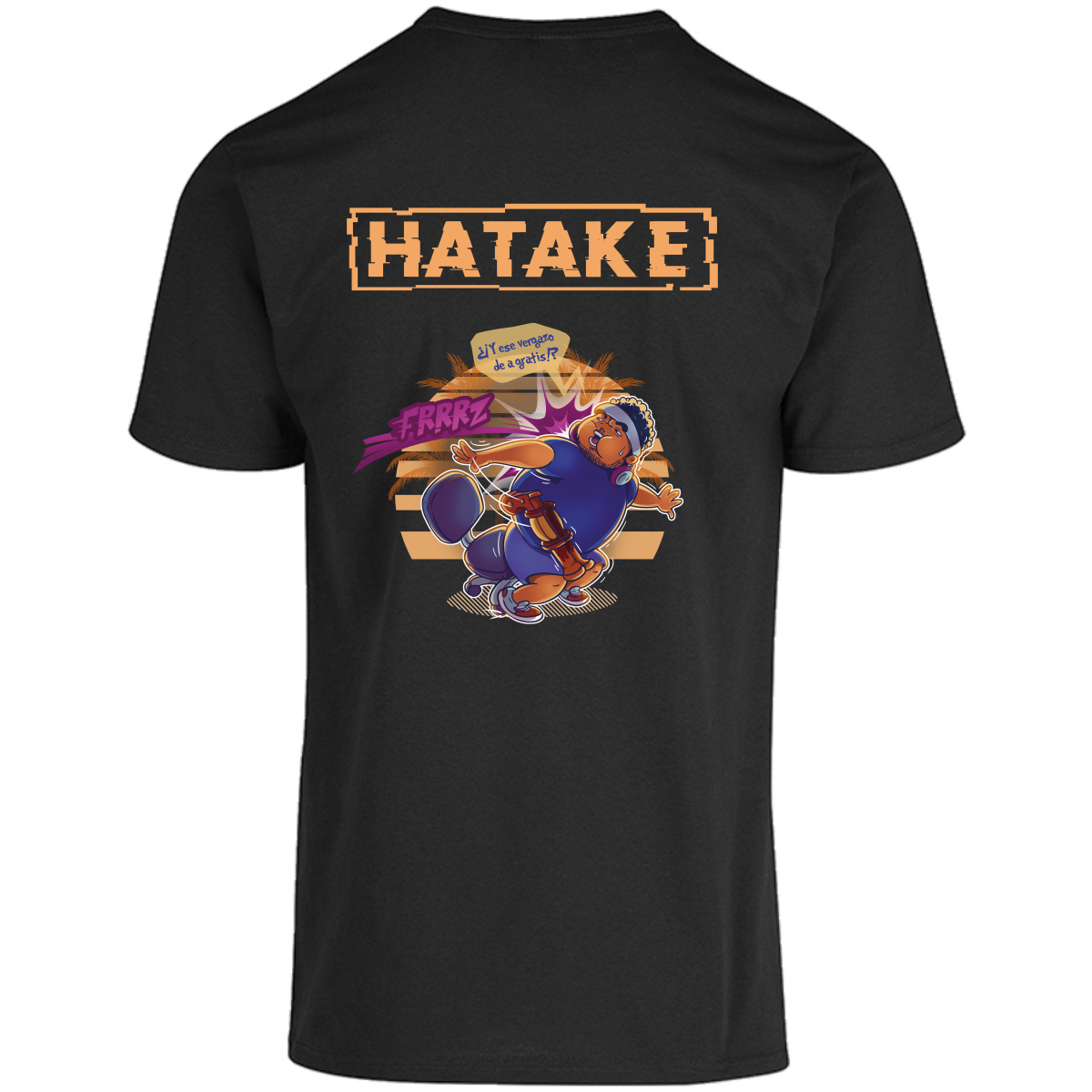 Playera Hombre Hatake Gaming Negra