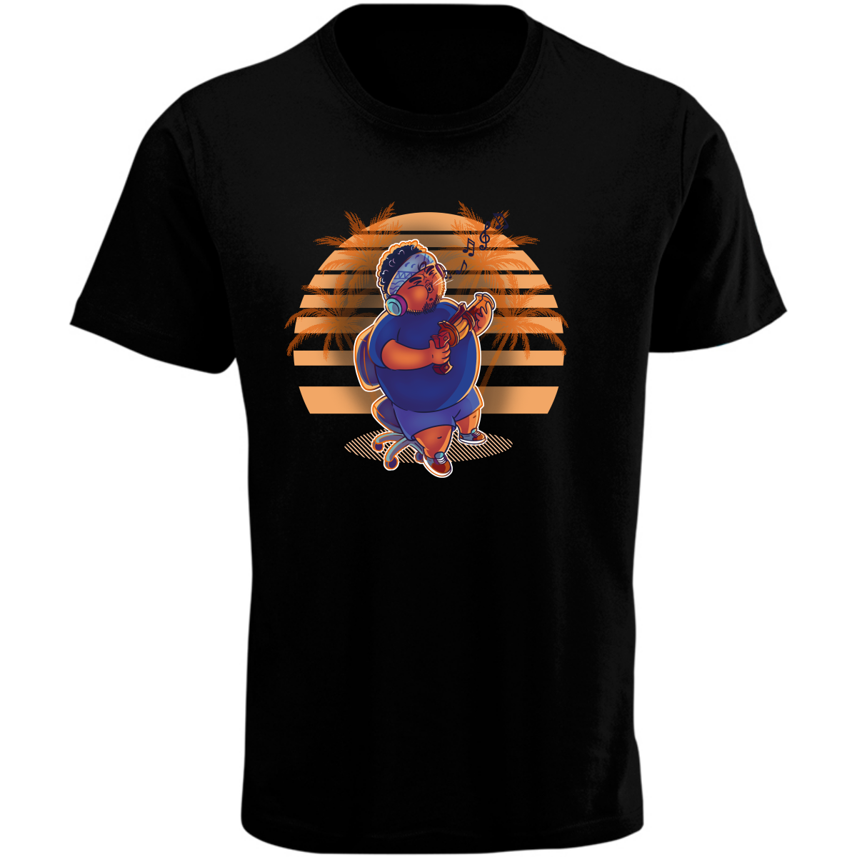 Playera Hombre Hatake Gaming Negra