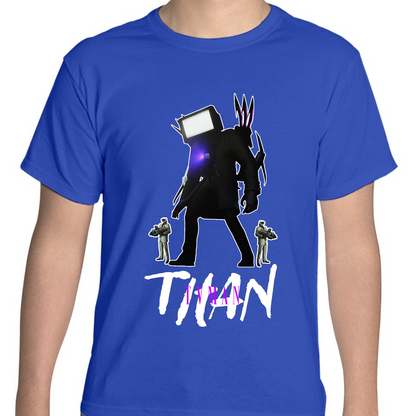 PLAYERA JUVENIL UNISEX SKIBIDI TOILET TITAN SPEAKER TVMAN