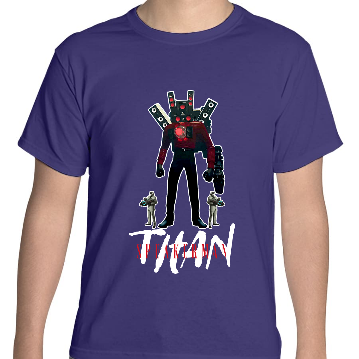 PLAYERA JUVENIL UNISEX SKIBIDI TOILET TITAN SPEAKERMAN