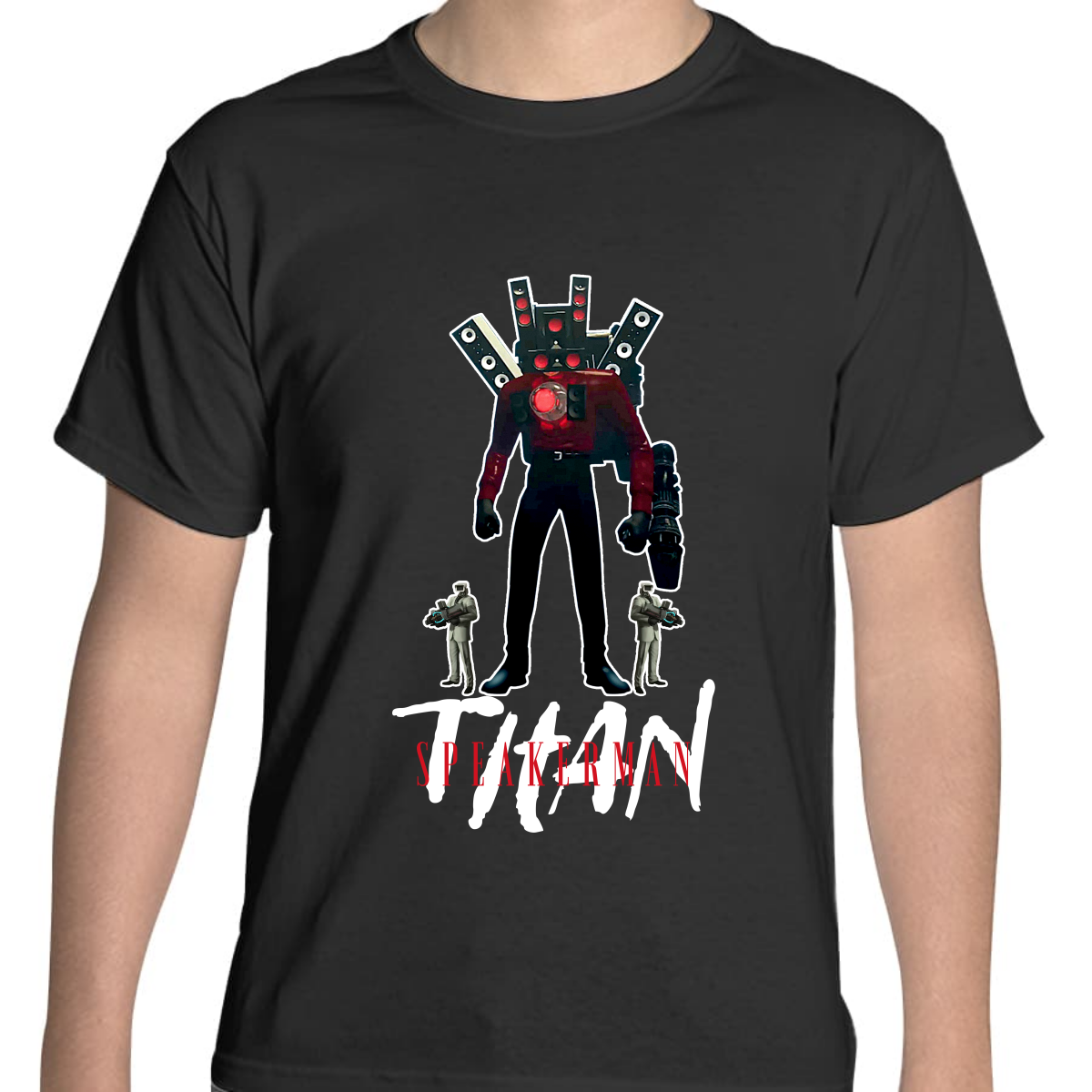 PLAYERA JUVENIL UNISEX SKIBIDI TOILET TITAN SPEAKERMAN