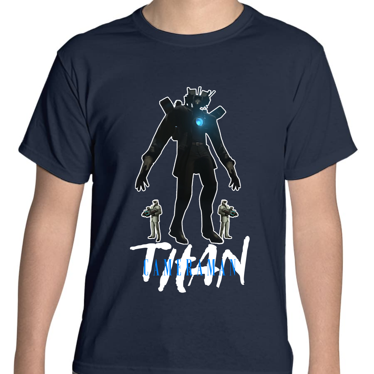 PLAYERA JUVENIL UNISEX SKIBIDI TOILET TITAN CAMERAMAN