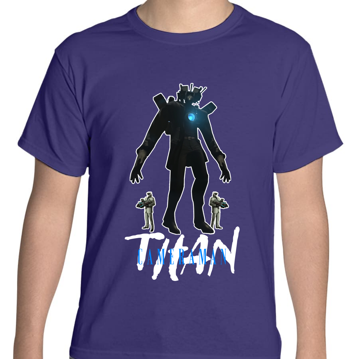 PLAYERA JUVENIL UNISEX SKIBIDI TOILET TITAN CAMERAMAN