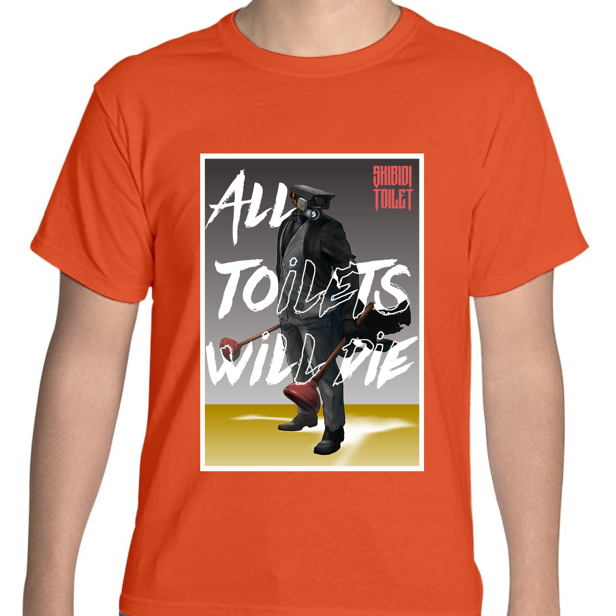 PLAYERA JUVENIL UNISEX ALL TOILETS WILL DIE