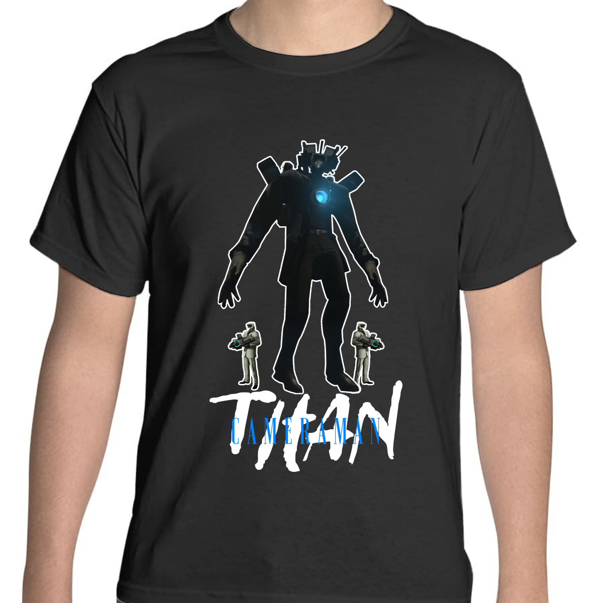 PLAYERA JUVENIL UNISEX SKIBIDI TOILET TITAN CAMERAMAN