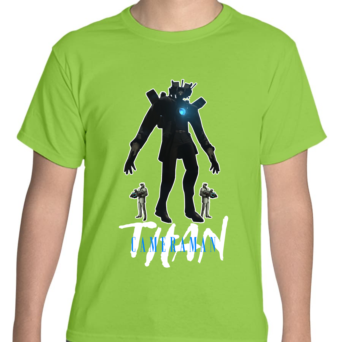 PLAYERA JUVENIL UNISEX SKIBIDI TOILET TITAN CAMERAMAN