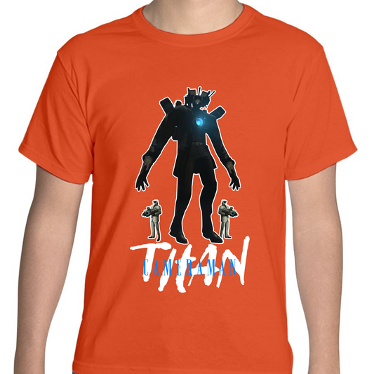 PLAYERA JUVENIL UNISEX SKIBIDI TOILET TITAN CAMERAMAN