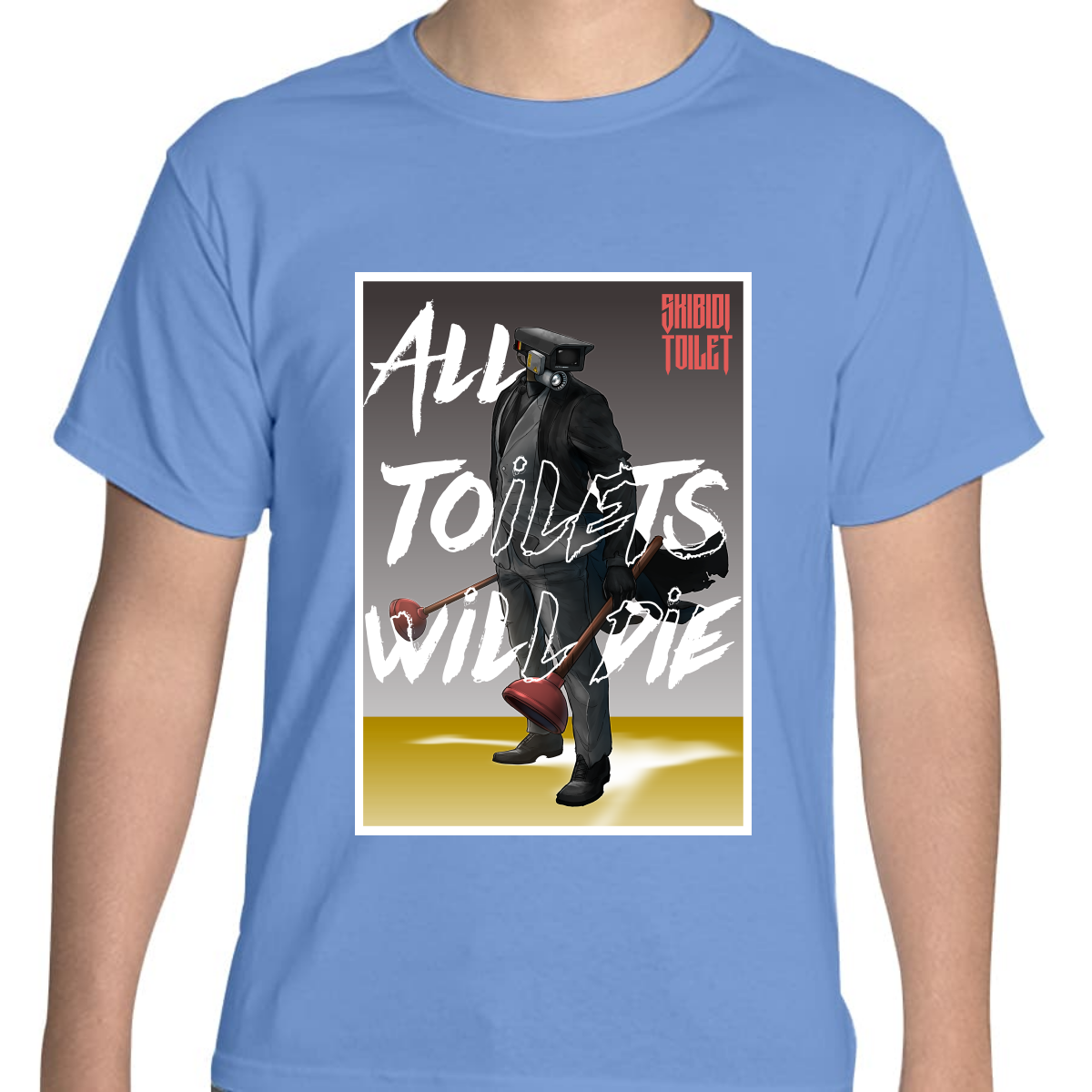 PLAYERA JUVENIL UNISEX ALL TOILETS WILL DIE