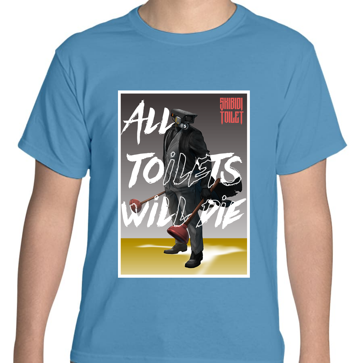 PLAYERA JUVENIL UNISEX ALL TOILETS WILL DIE