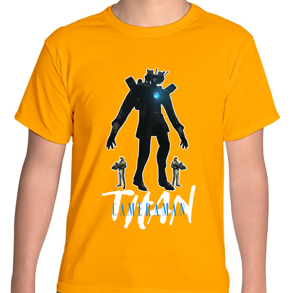PLAYERA JUVENIL UNISEX SKIBIDI TOILET TITAN CAMERAMAN