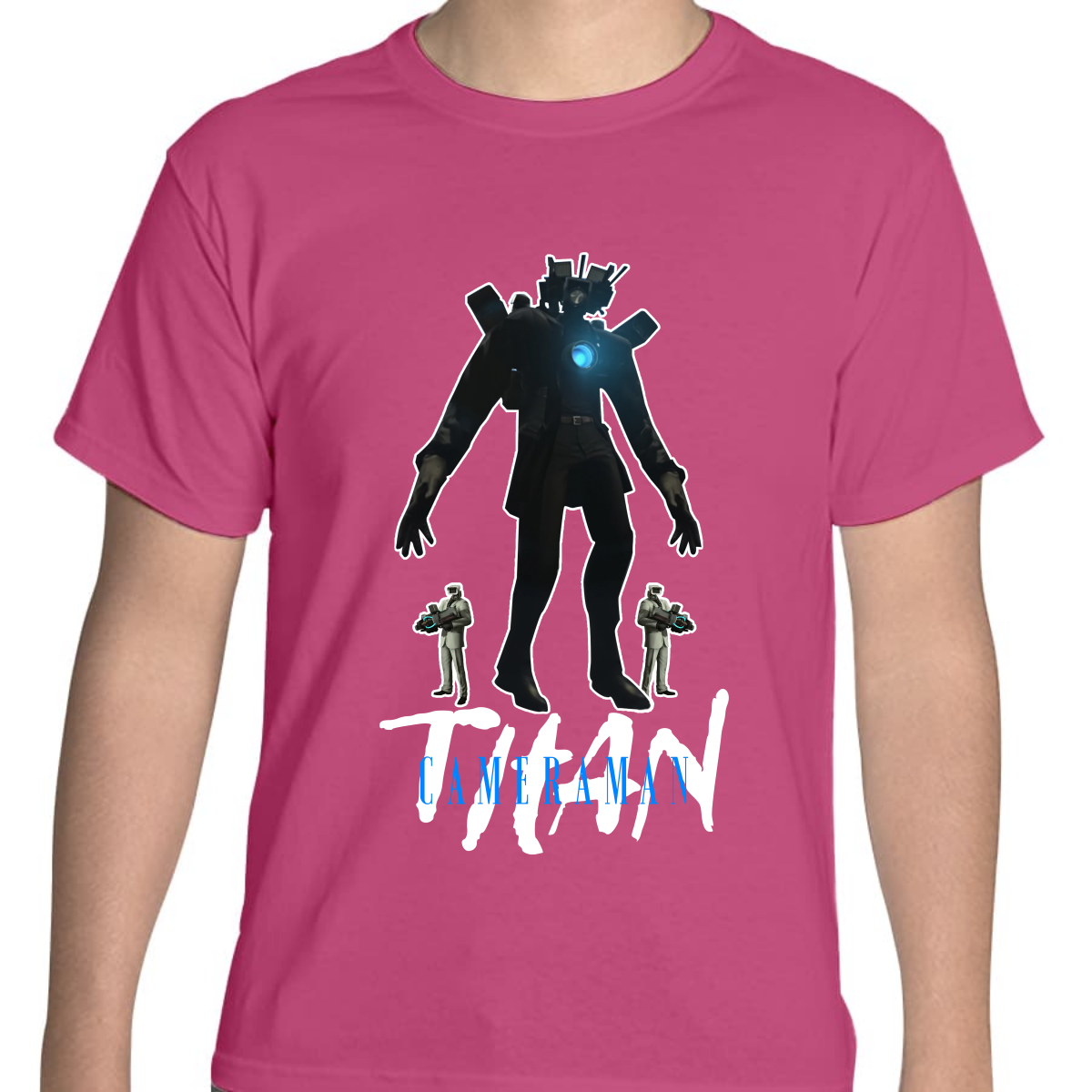 PLAYERA JUVENIL UNISEX SKIBIDI TOILET TITAN CAMERAMAN