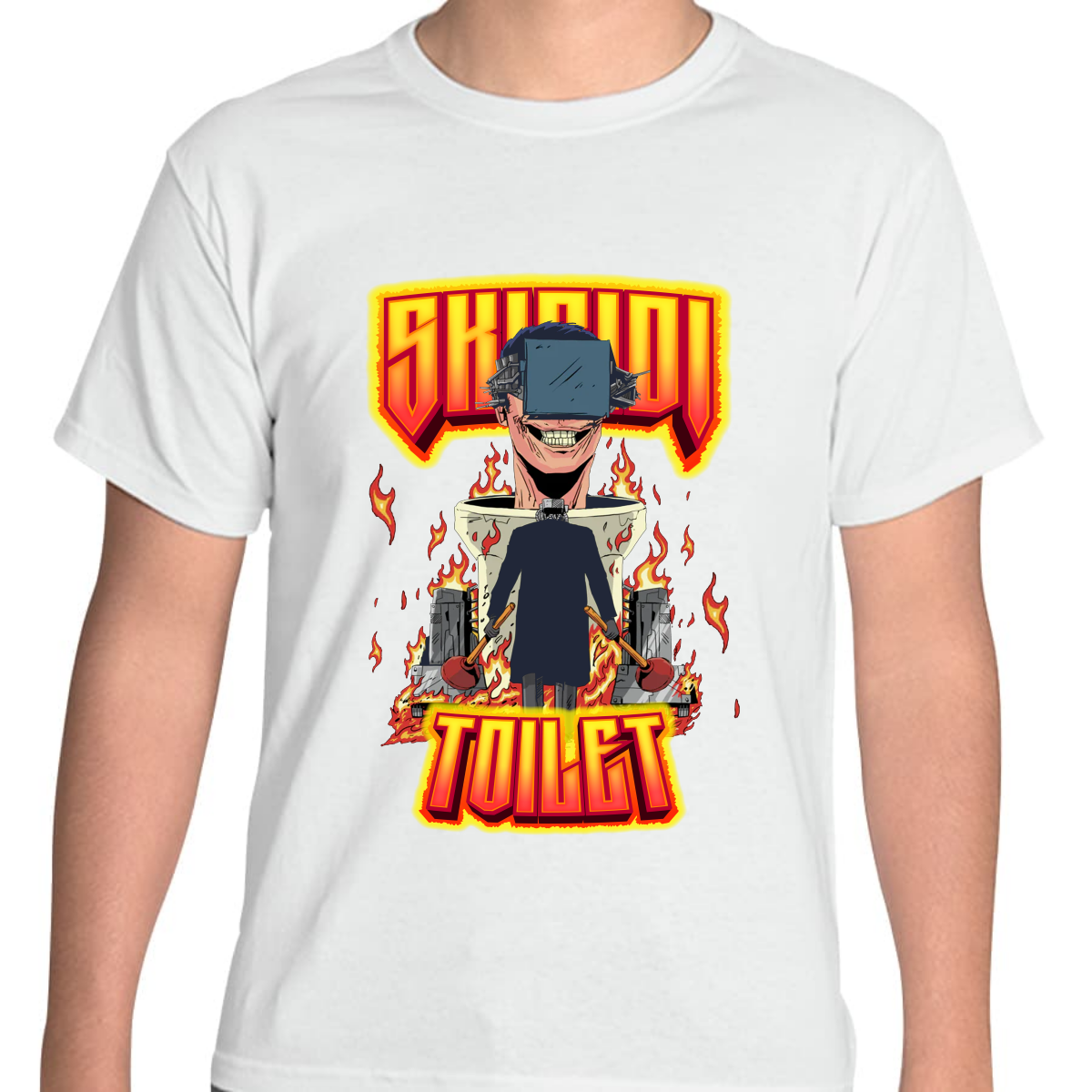 PLAYERA JUVENIL UNISEX SKIBIDI TOILETS WARS
