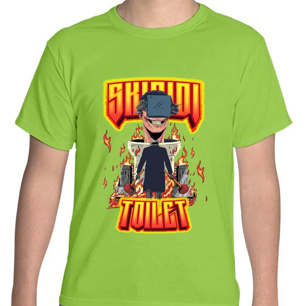 PLAYERA JUVENIL UNISEX SKIBIDI TOILETS WARS