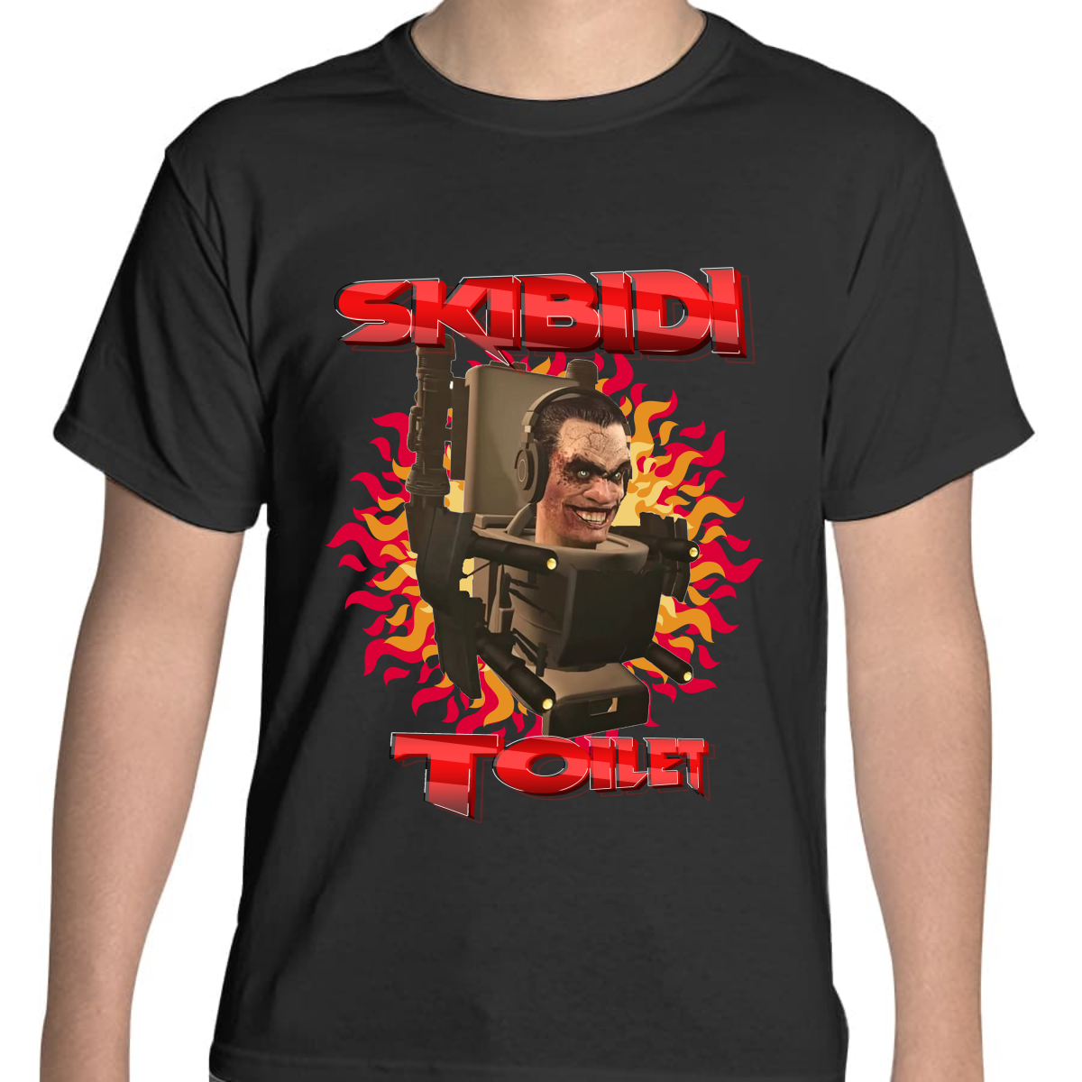 PLAYERA JUVENIL UNISEX SKIBIDI TOILETS TITAN BOSS