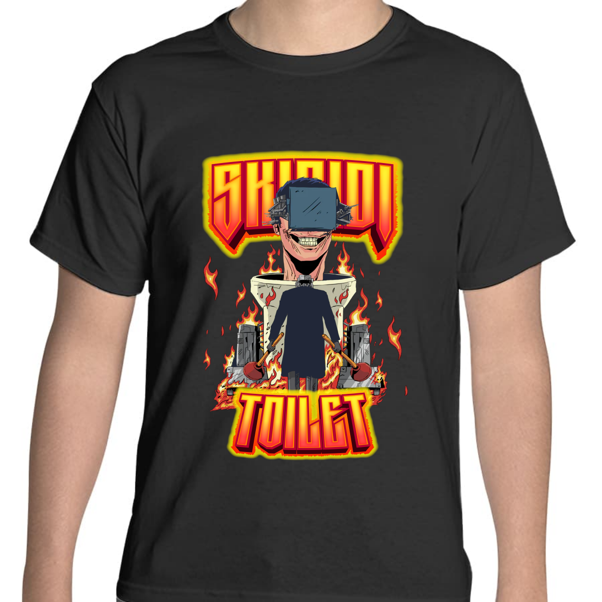 PLAYERA JUVENIL UNISEX SKIBIDI TOILETS WARS