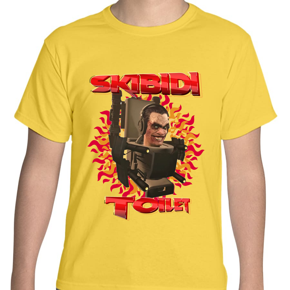 PLAYERA JUVENIL UNISEX SKIBIDI TOILETS TITAN BOSS