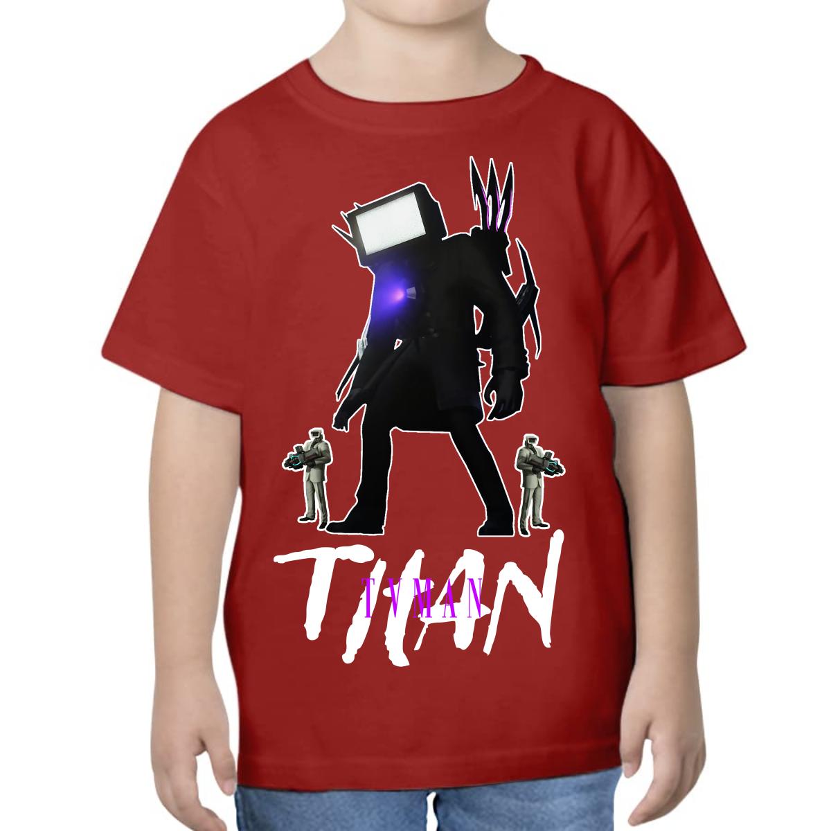 PLAYERA PARA NIÑOS UNISEX SKIBIDI TOILET TITAN SPEAKER TVMAN
