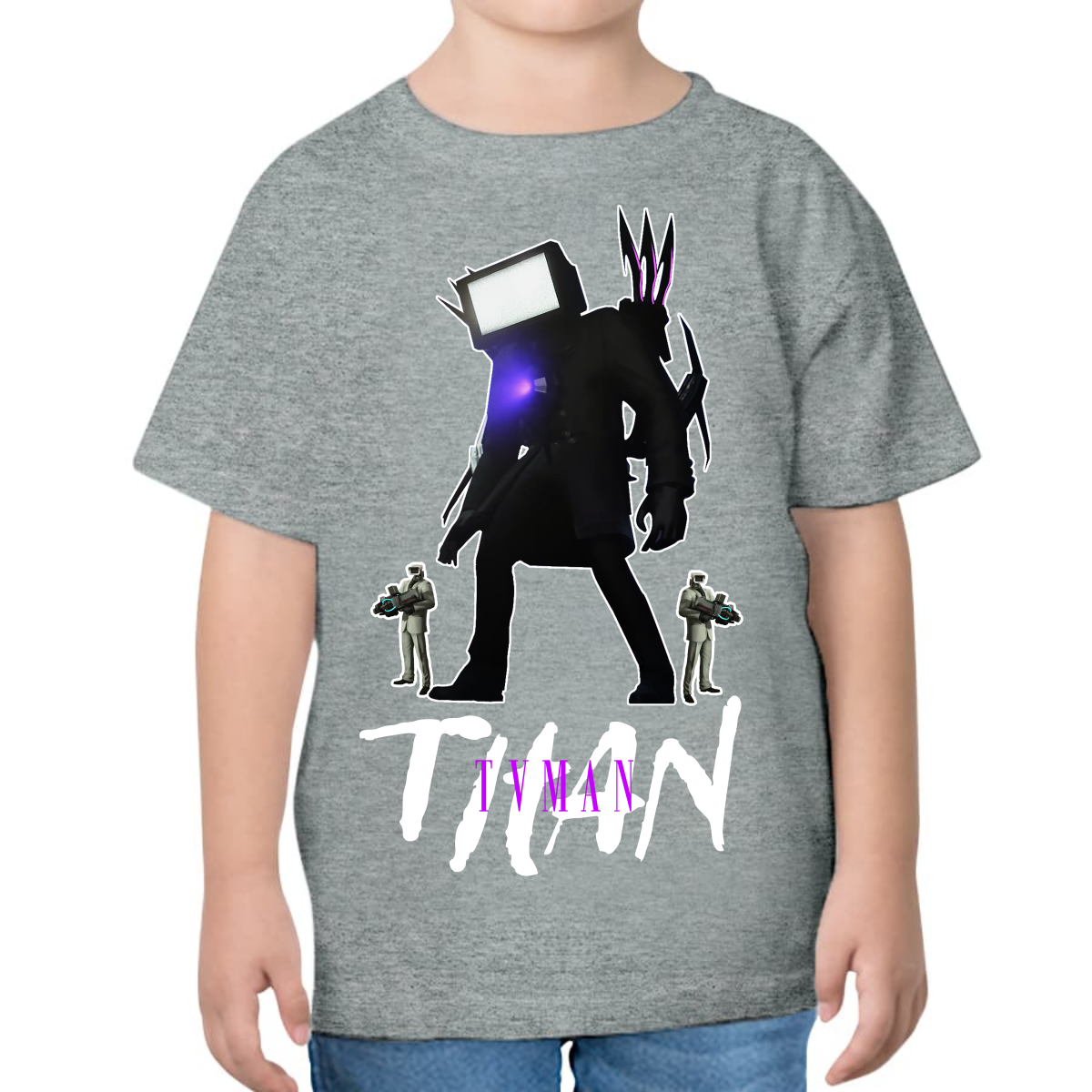 PLAYERA PARA NIÑOS UNISEX SKIBIDI TOILET TITAN SPEAKER TVMAN