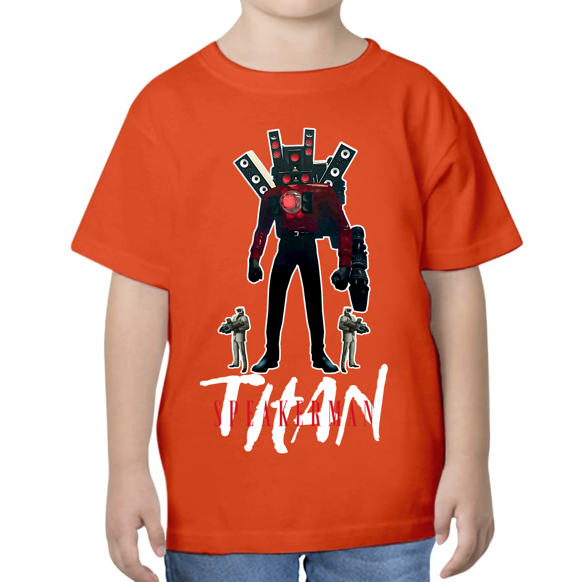 PLAYERA PARA NIÑOS UNISEX SKIBIDI TOILET TITAN SPEAKERMAN