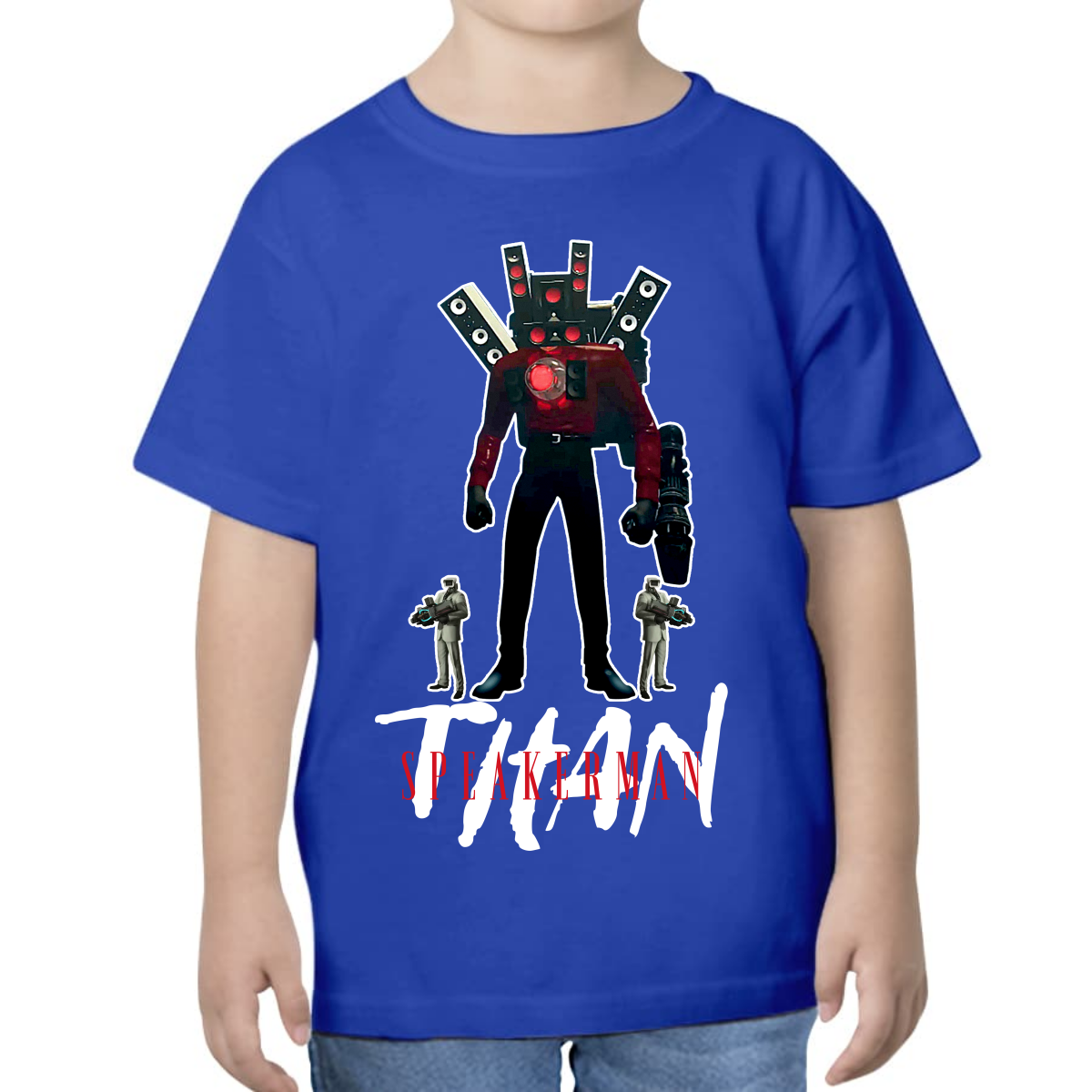 PLAYERA PARA NIÑOS UNISEX SKIBIDI TOILET TITAN SPEAKERMAN