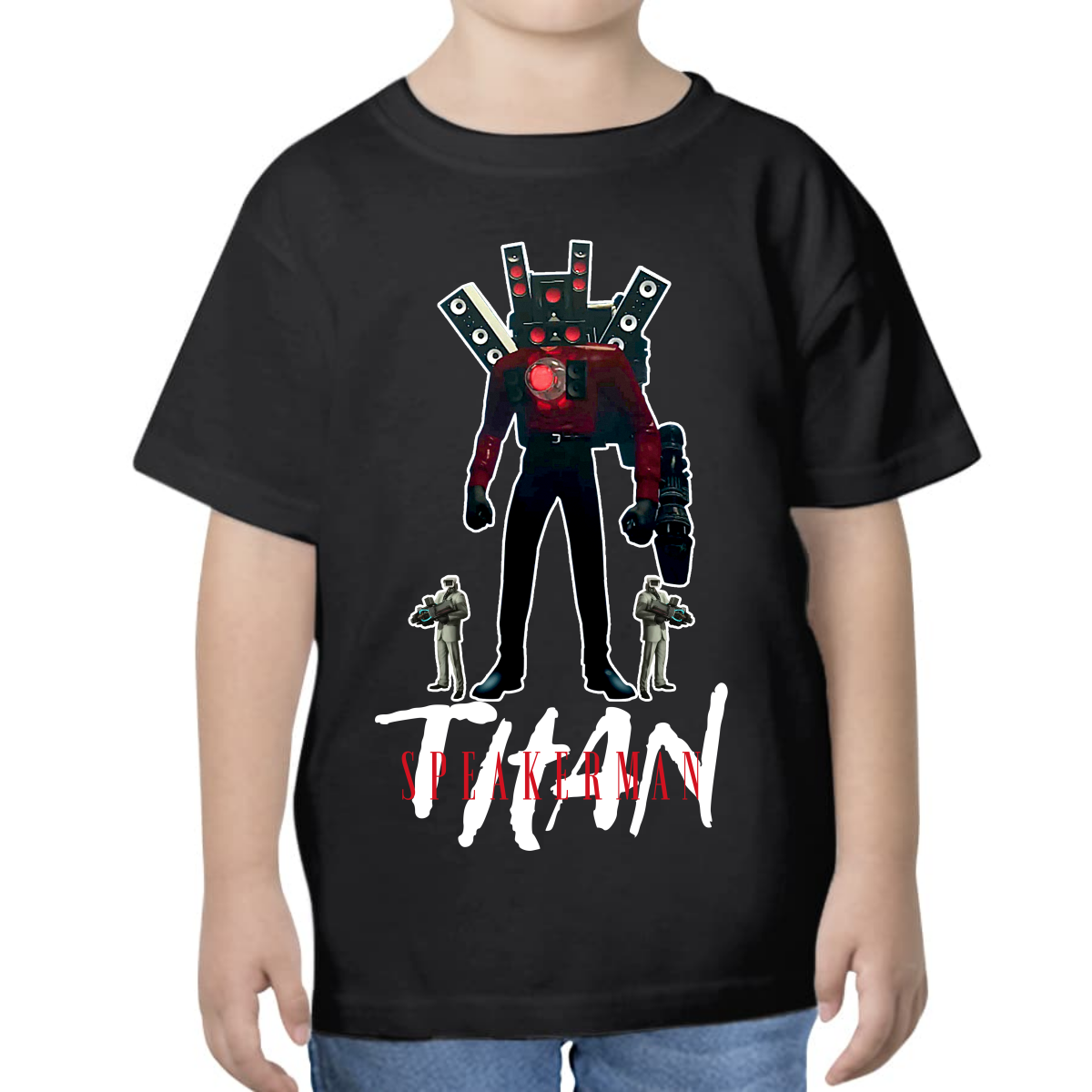 PLAYERA PARA NIÑOS UNISEX SKIBIDI TOILET TITAN SPEAKERMAN