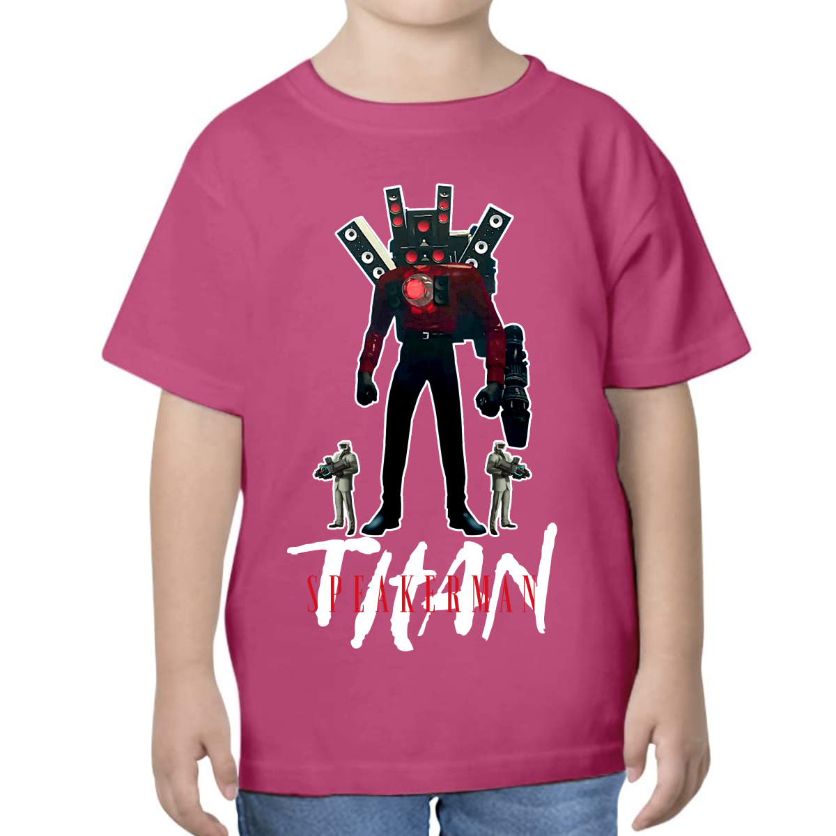 PLAYERA PARA NIÑOS UNISEX SKIBIDI TOILET TITAN SPEAKERMAN