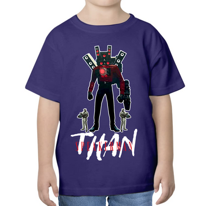 PLAYERA PARA NIÑOS UNISEX SKIBIDI TOILET TITAN SPEAKERMAN