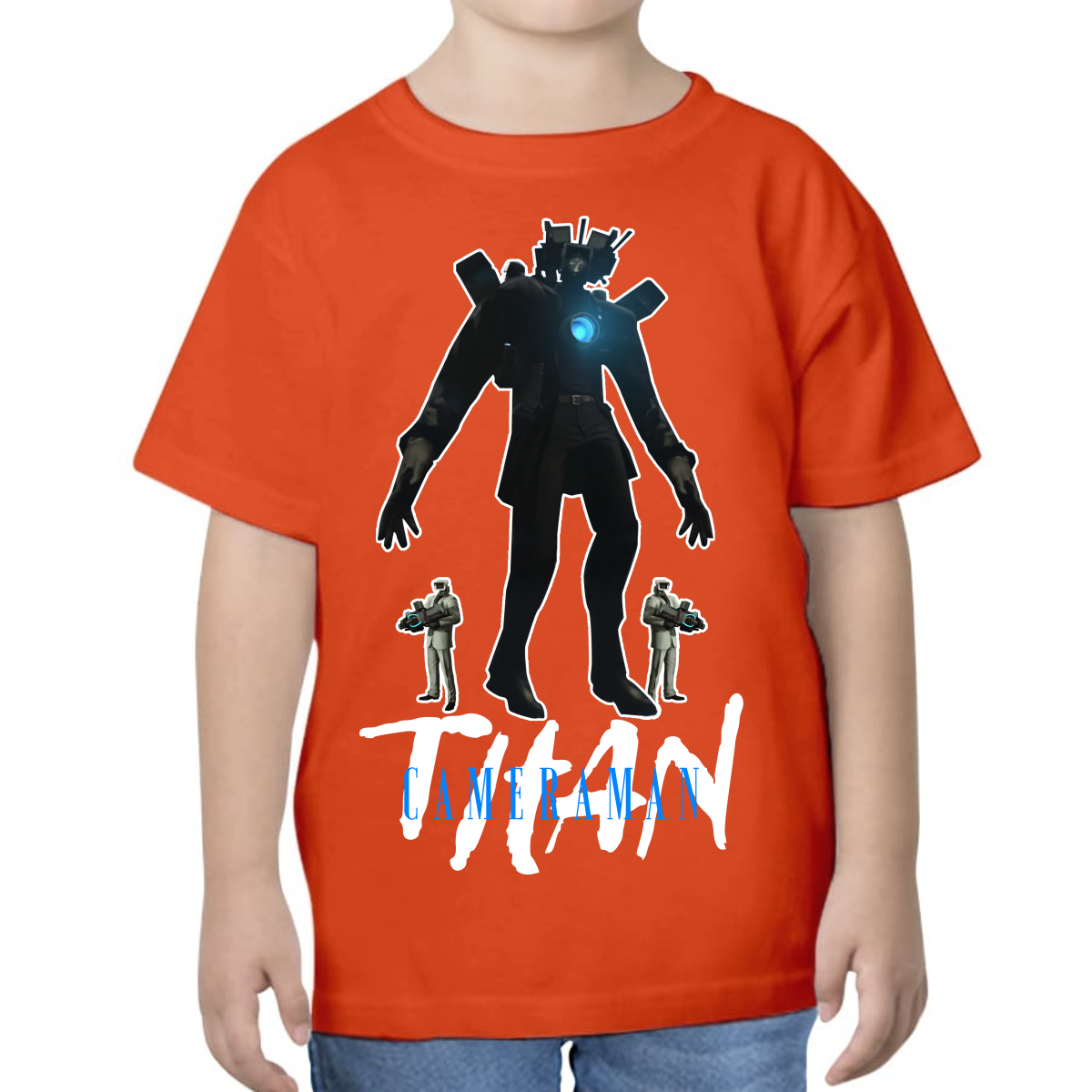 PLAYERA PARA NIÑOS UNISEX SKIBIDI TOILET TITAN CAMERAMAN