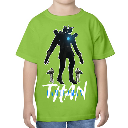 PLAYERA PARA NIÑOS UNISEX SKIBIDI TOILET TITAN CAMERAMAN