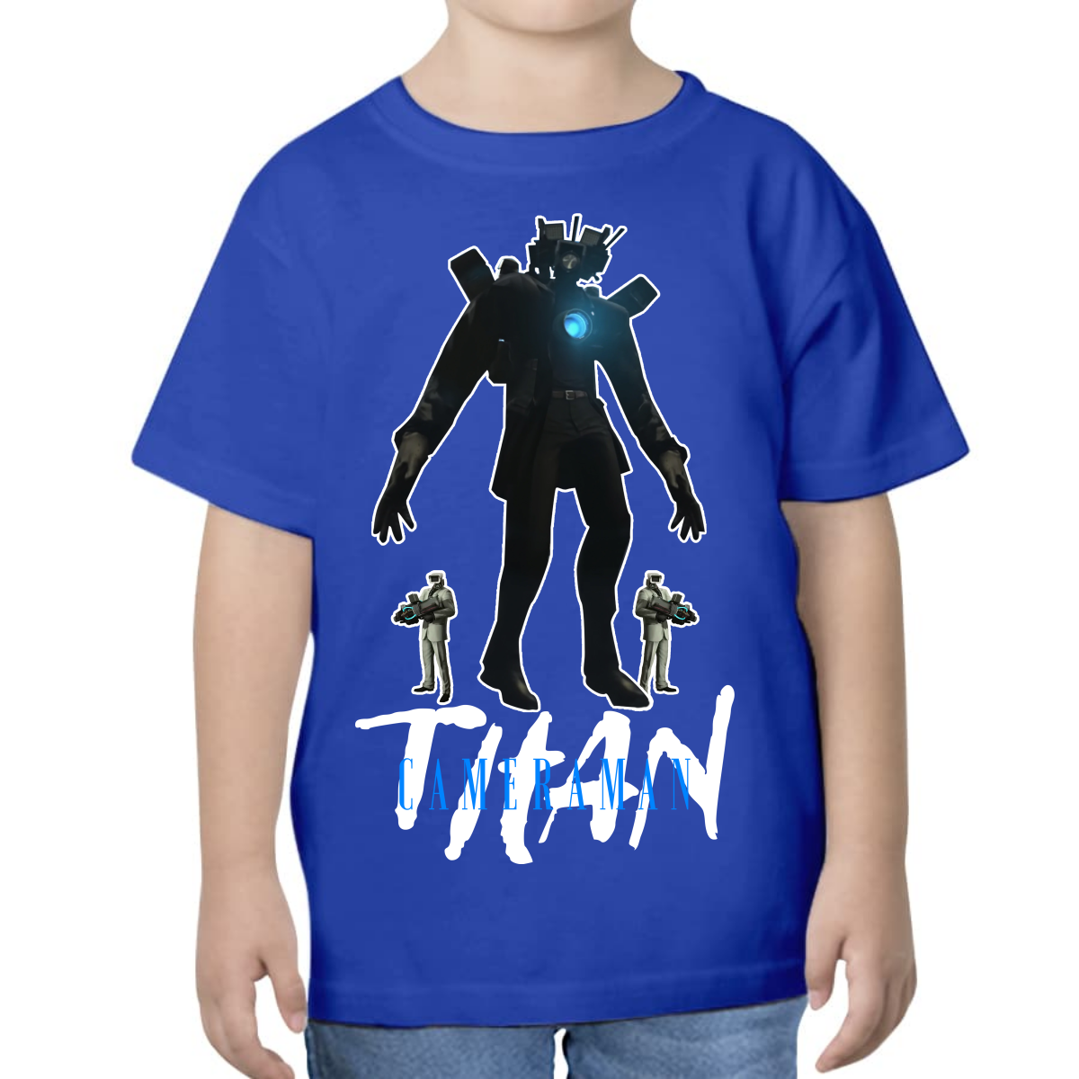 PLAYERA PARA NIÑOS UNISEX SKIBIDI TOILET TITAN CAMERAMAN