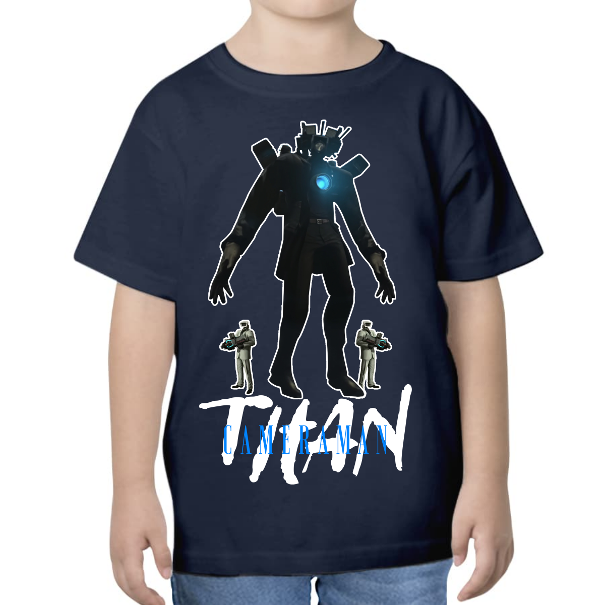 PLAYERA PARA NIÑOS UNISEX SKIBIDI TOILET TITAN CAMERAMAN
