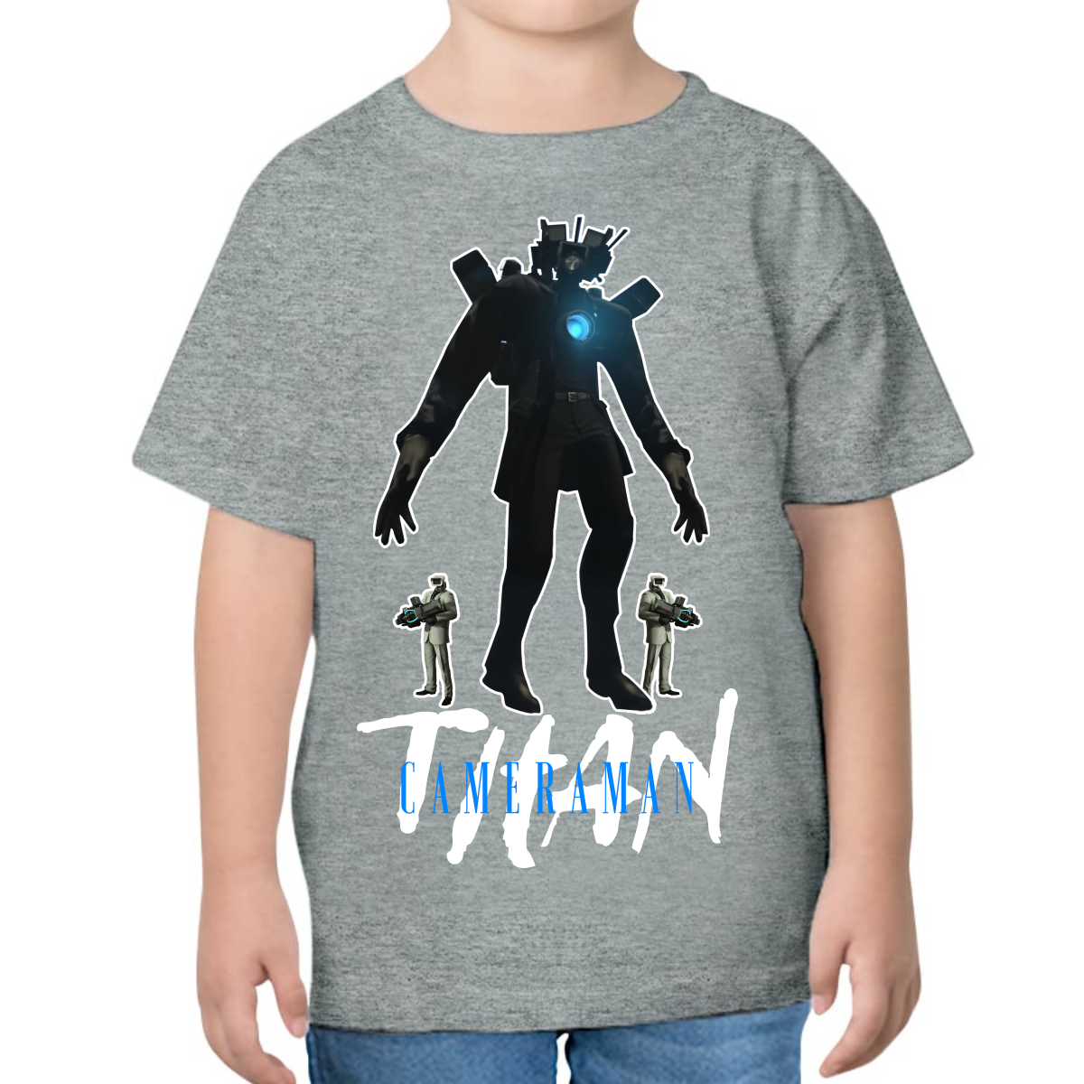 PLAYERA PARA NIÑOS UNISEX SKIBIDI TOILET TITAN CAMERAMAN