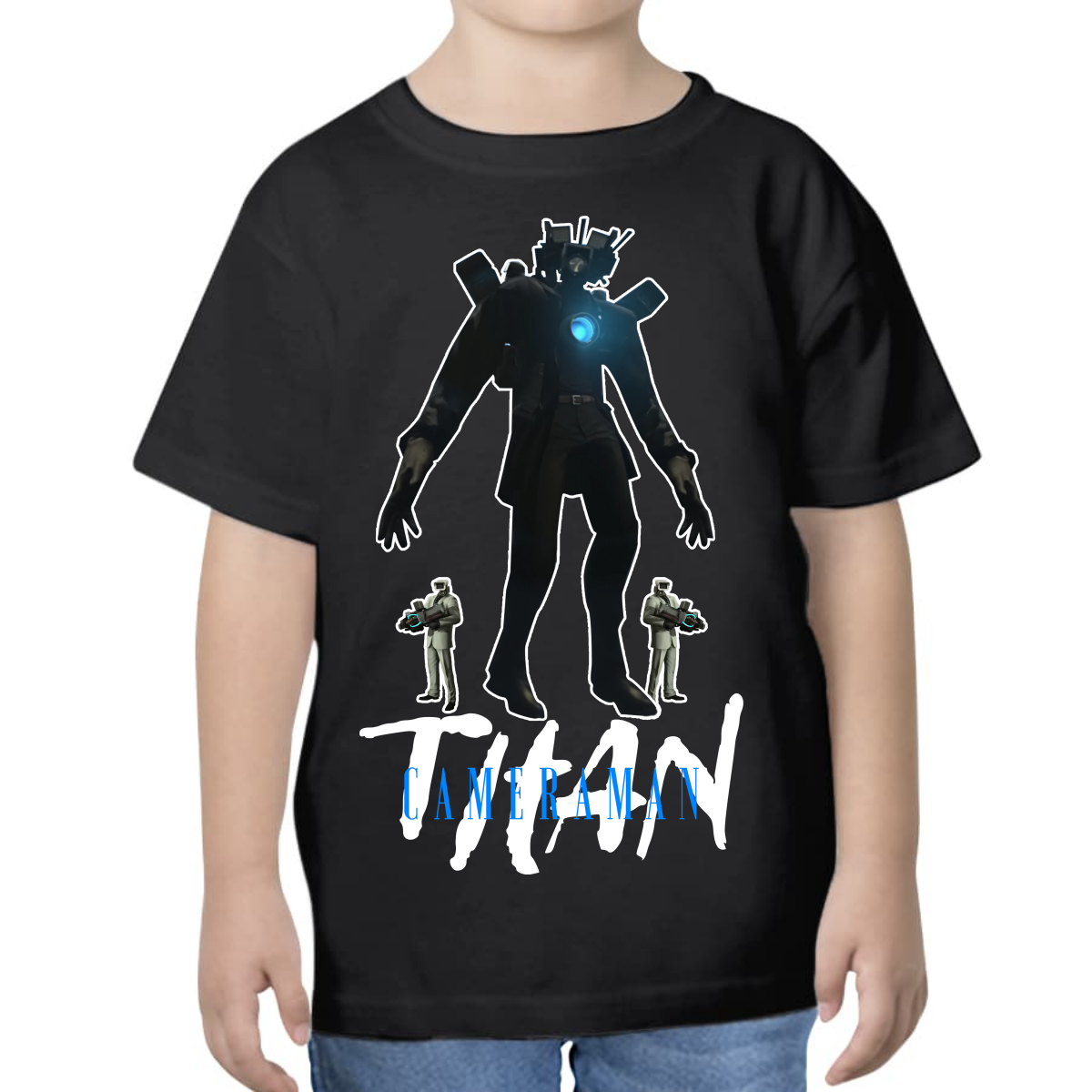 PLAYERA PARA NIÑOS UNISEX SKIBIDI TOILET TITAN CAMERAMAN