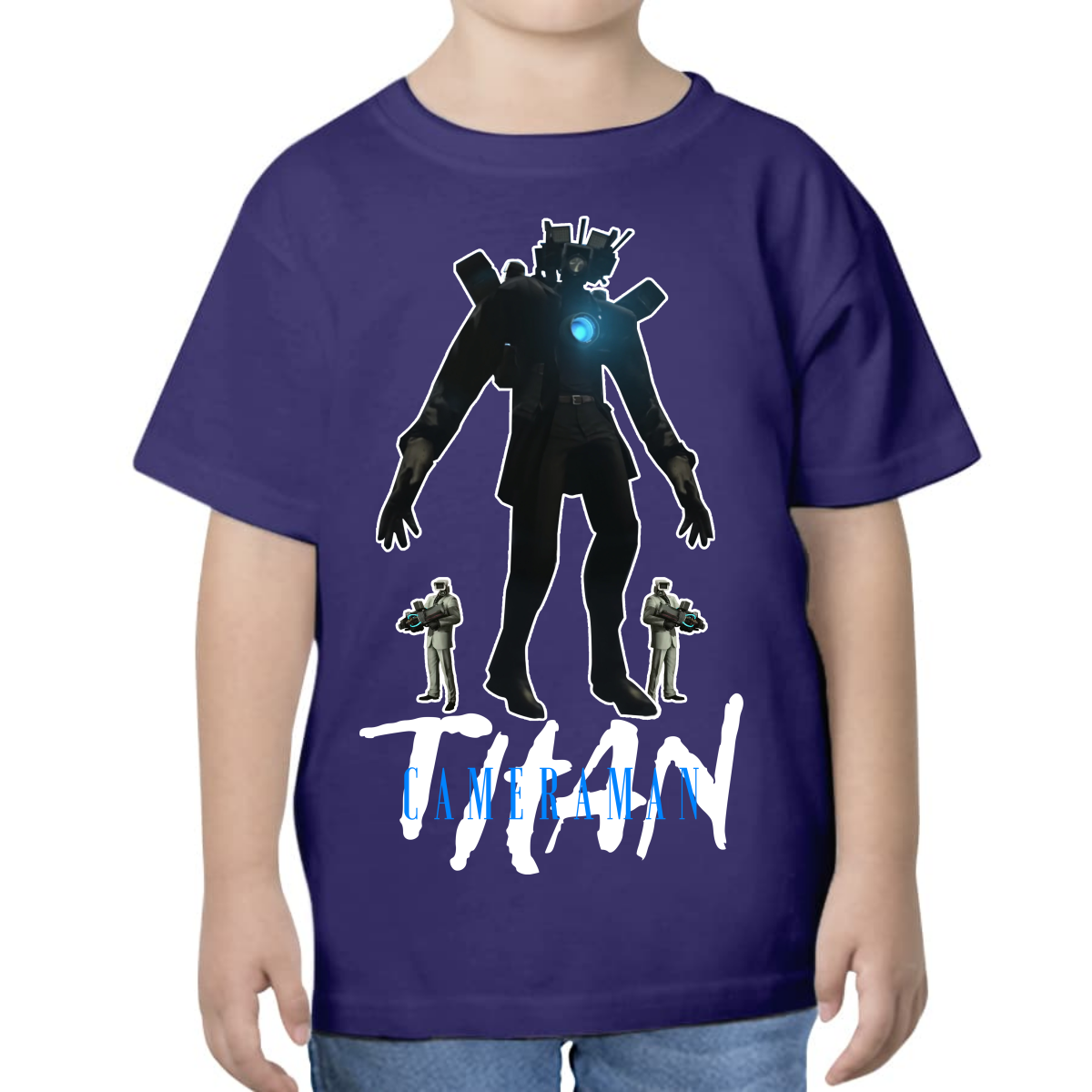 PLAYERA PARA NIÑOS UNISEX SKIBIDI TOILET TITAN CAMERAMAN
