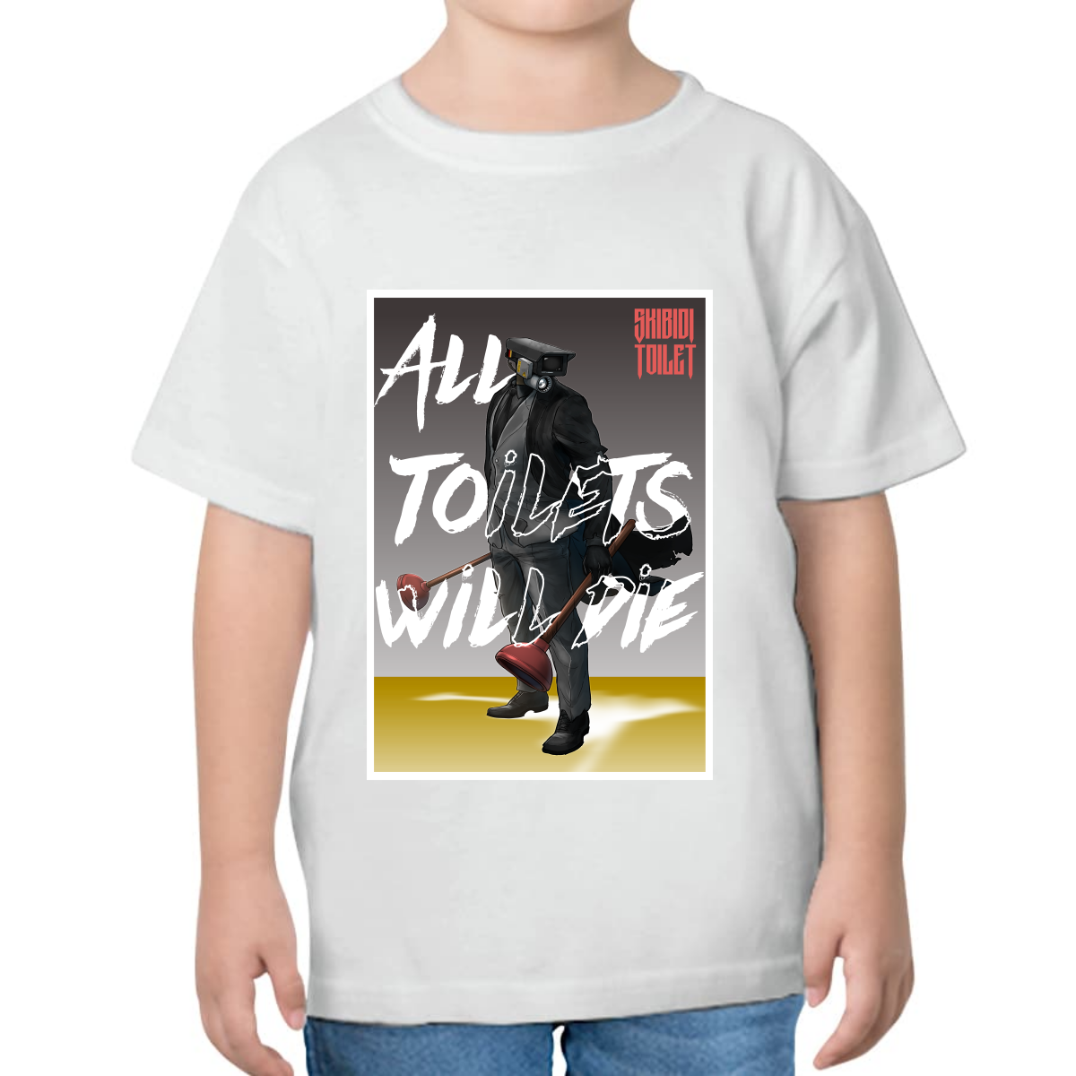 PLAYERA PARA NIÑOS UNISEX ALL TOILETS WILL DIE