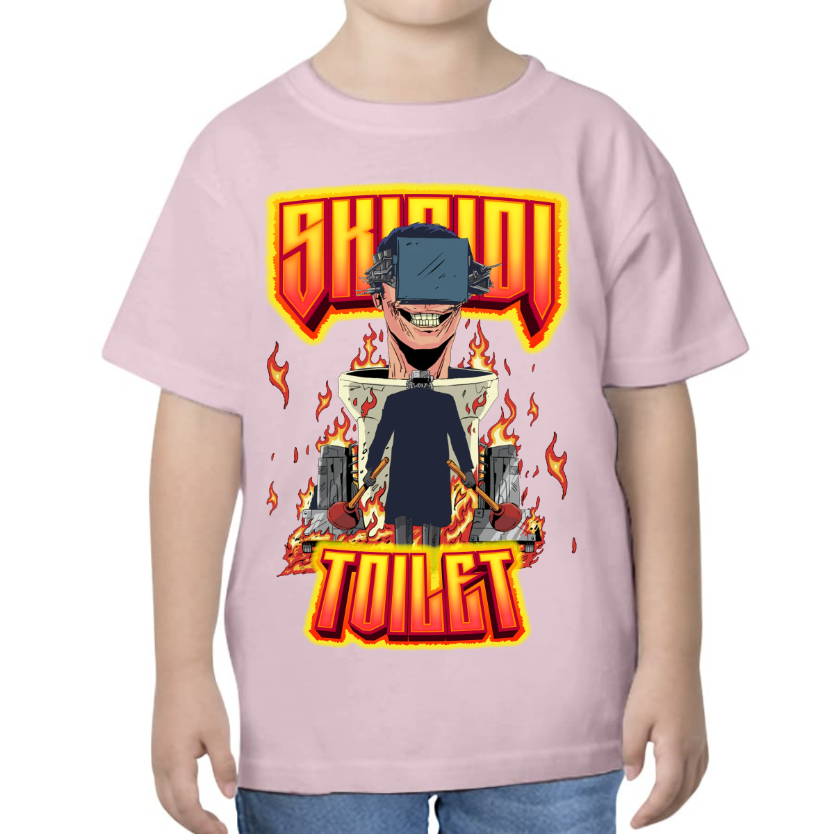 PLAYERA PARA NIÑOS UNISEX SKIBIDI TOILETS WARS