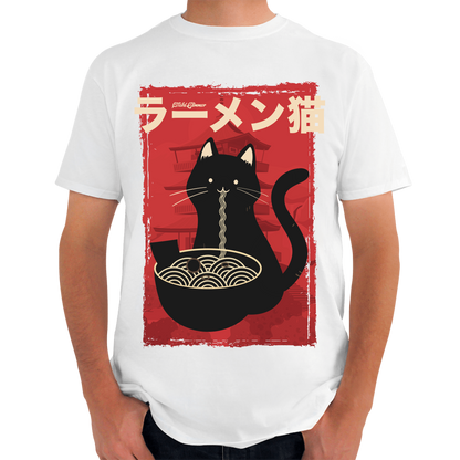 PLAYERA HOMBRE LITCHI RAMEN CAT